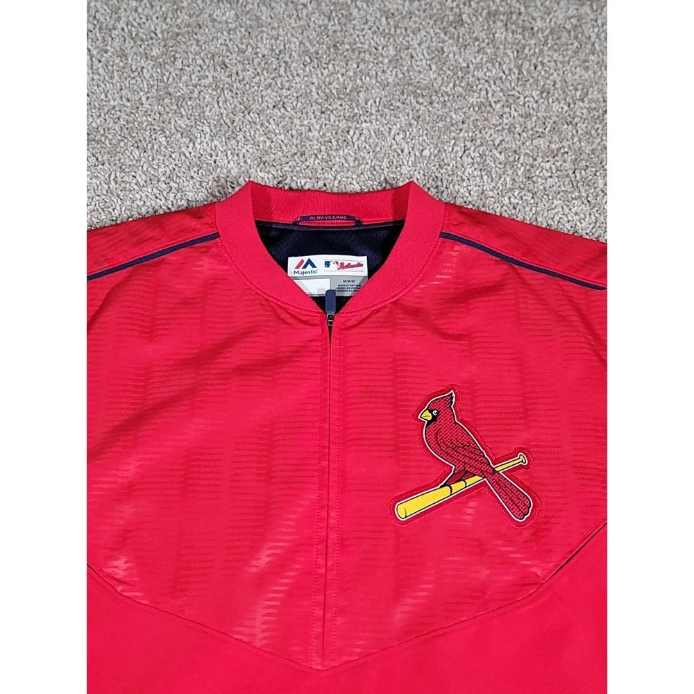 VTG St Louis Cardinals Majestic Authentic Collection MLB Team Jacket Medium Mens